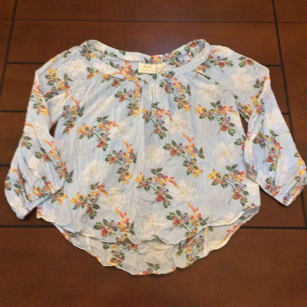 Maeve Anthropologie boswell balloon sleeve blouse 8